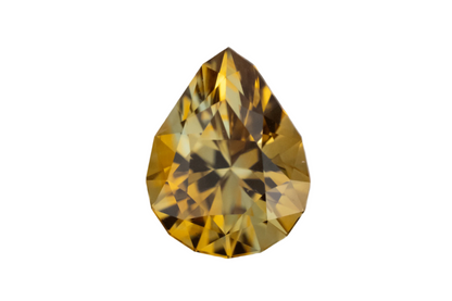 2.68 CT Pear Cut Golden Parti Sapphire - Lavender Creek Gems 