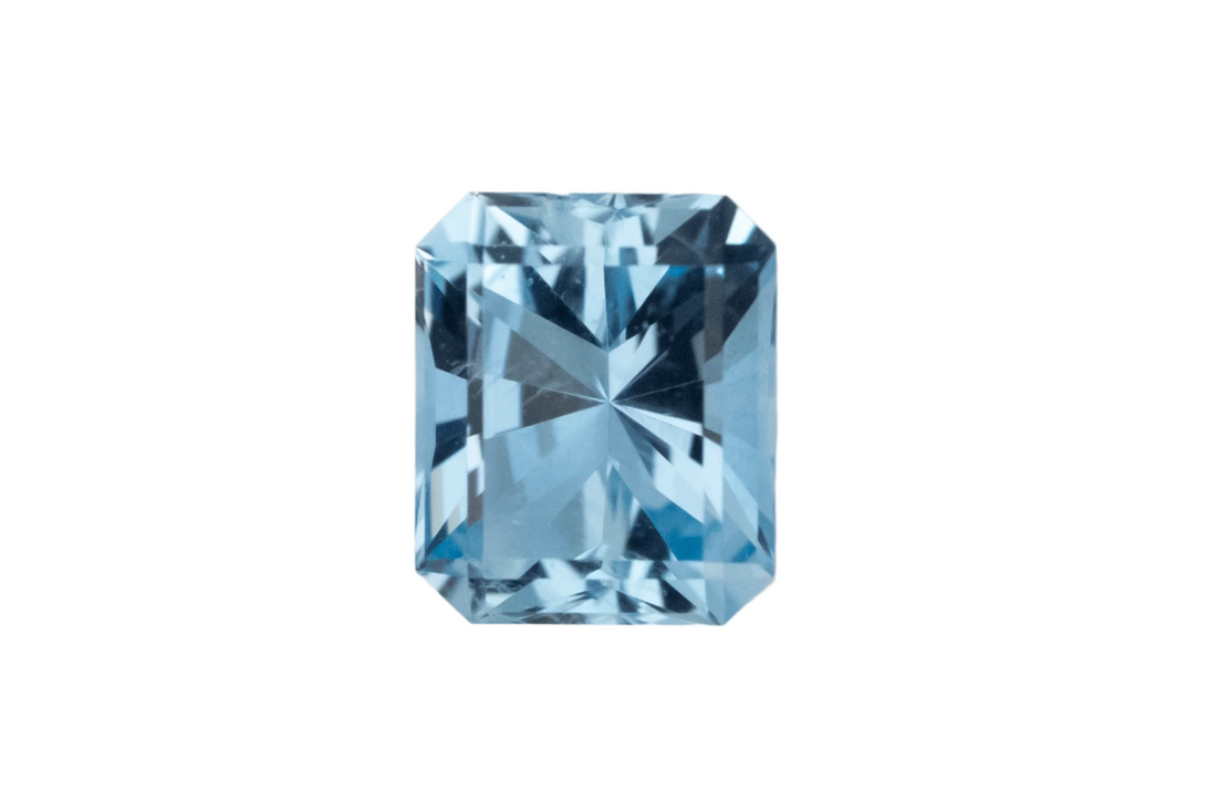 1.26 CT Radiant Cut Aquamarine - Lavender Creek Gems 