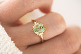 The Mira 2.02 CT Emerald Cut Mint Green Tourmaline Ring - Lavender Creek Gems 
