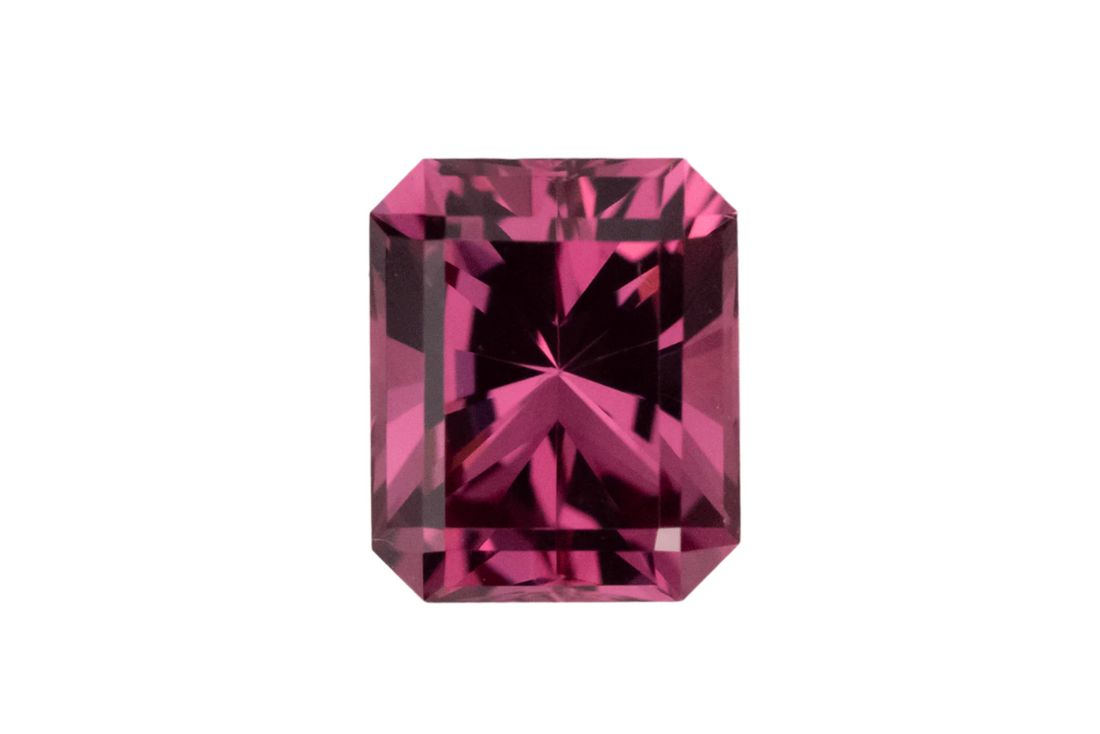 1.79 CT Radiant Cut Rose Pink Garnet - Lavender Creek Gems 