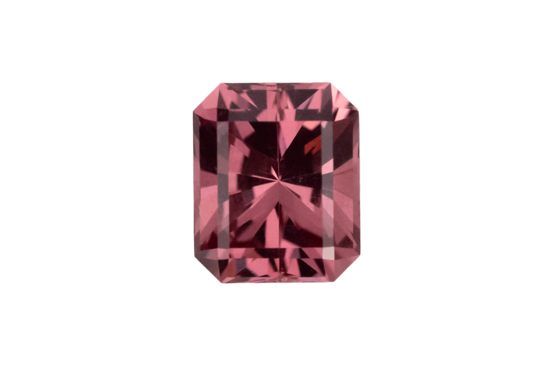 1.38 CT Radiant Cut Rose Pink Malaya Garnet - Lavender Creek Gems 
