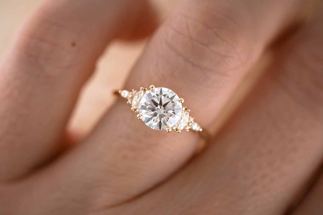 The Maeve 1.7 CT Round Diamond Ring - Lavender Creek Gems 