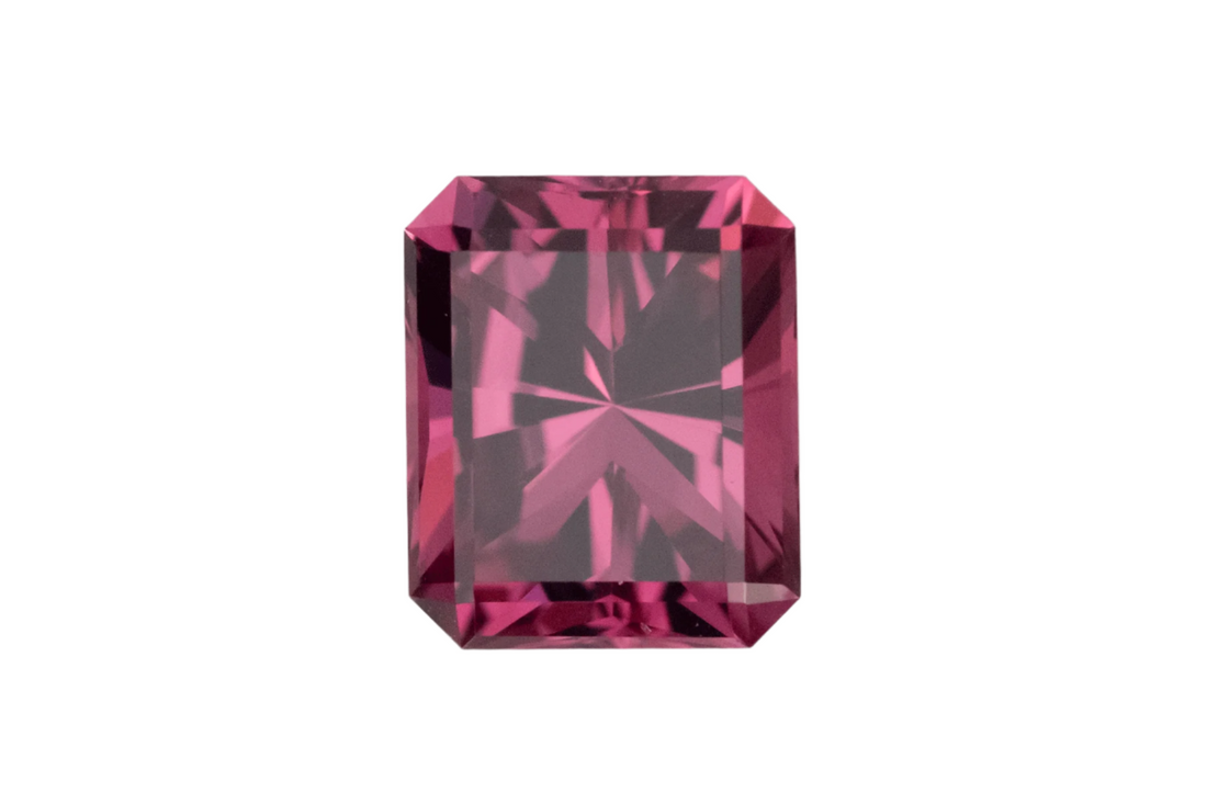 2.35 CT Radiant Cut Rose Garnet - Lavender Creek Gems 