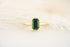 The Bezel Ring | 1.3 CT Emerald Cut Chrome Tourmaline - Lavender Creek Gems 