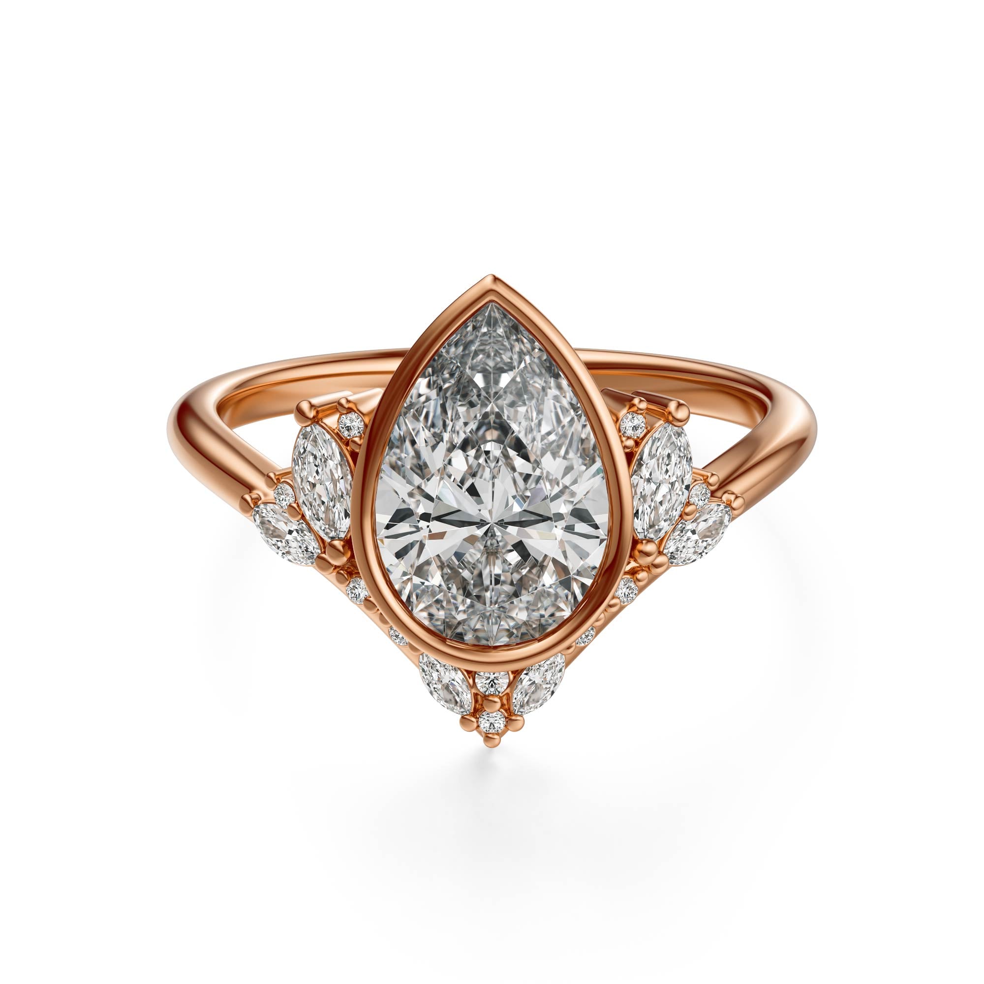 The Bezel Aurora Ring | Setting Only