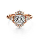 The Comtesse Ring | Elongated Cushion | Setting Only - Lavender Creek Gems 