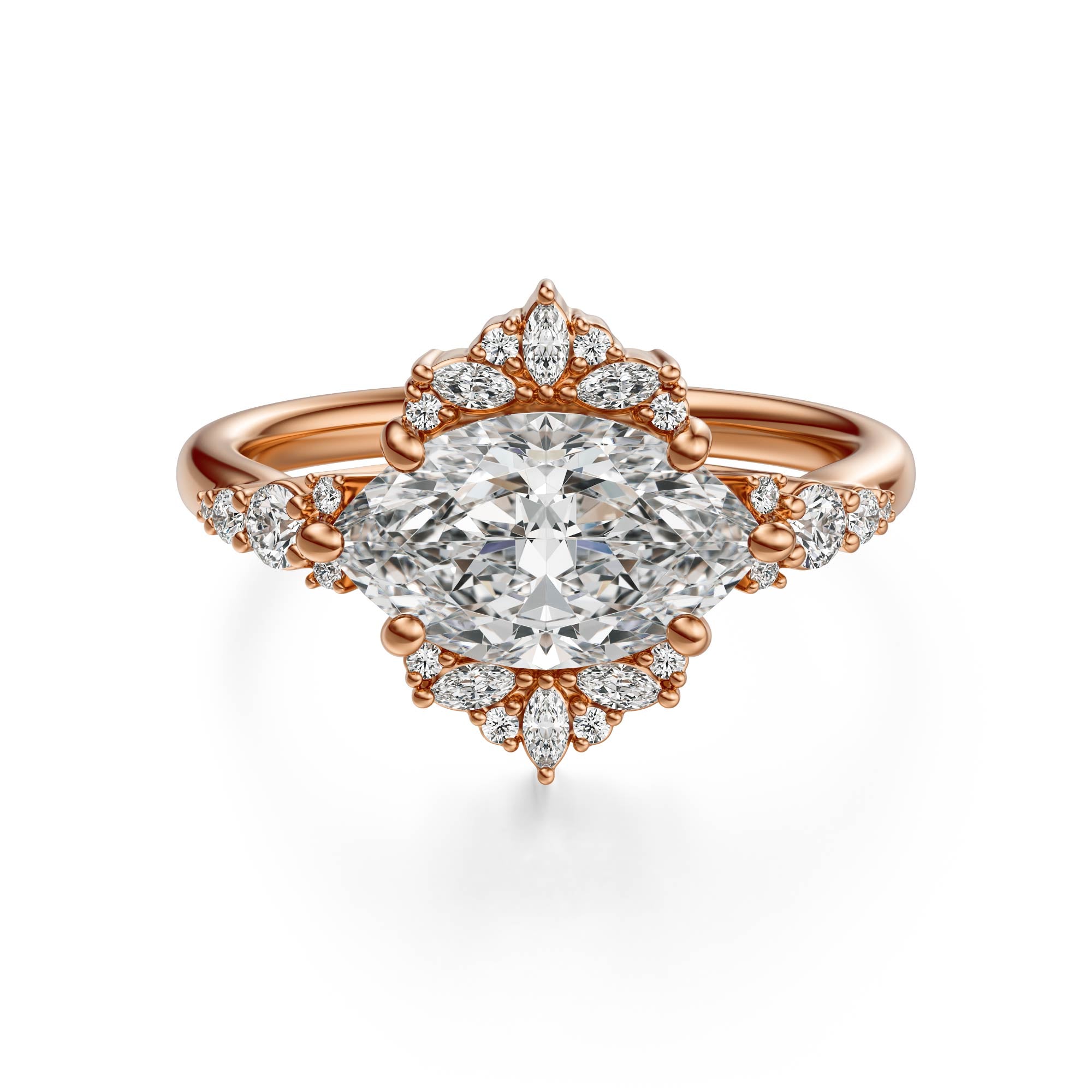 The Comtesse Ring | Marquise | Setting Only