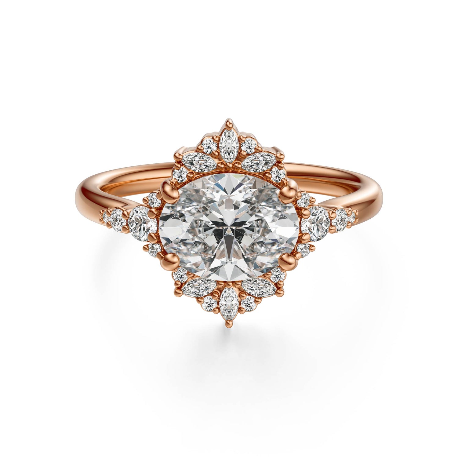 The Comtesse Ring | Oval | Setting Only