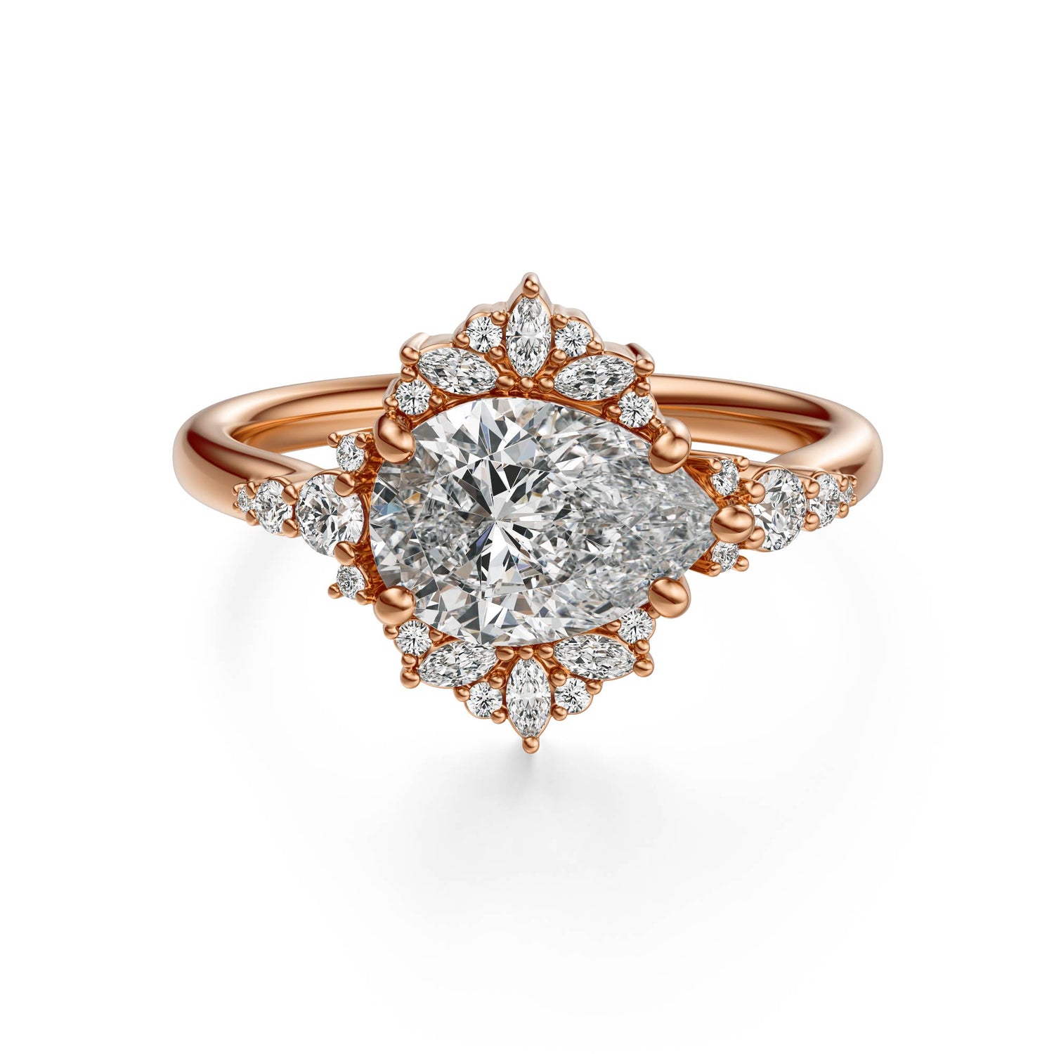 The Comtesse Ring | Pear | Setting Only