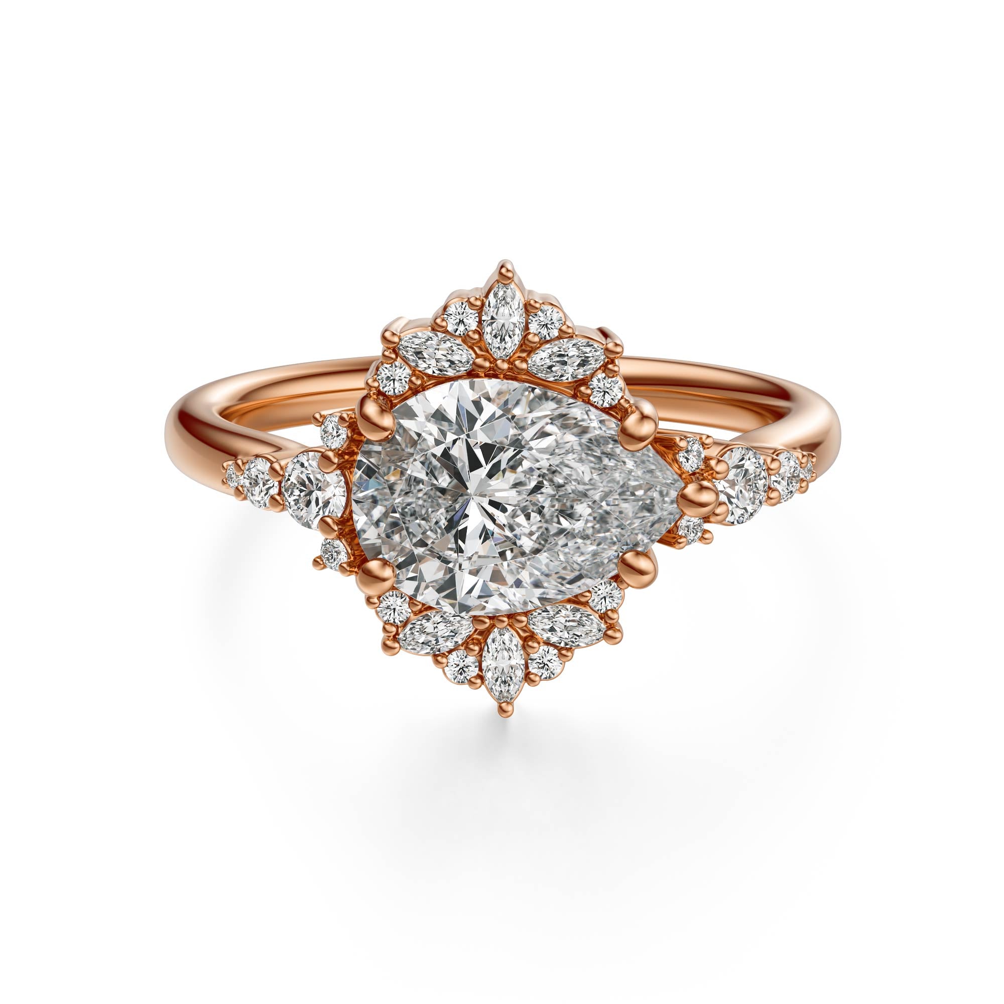 The Comtesse Ring | Pear | Setting Only