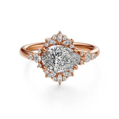 The Comtesse Ring | Pear | Setting Only