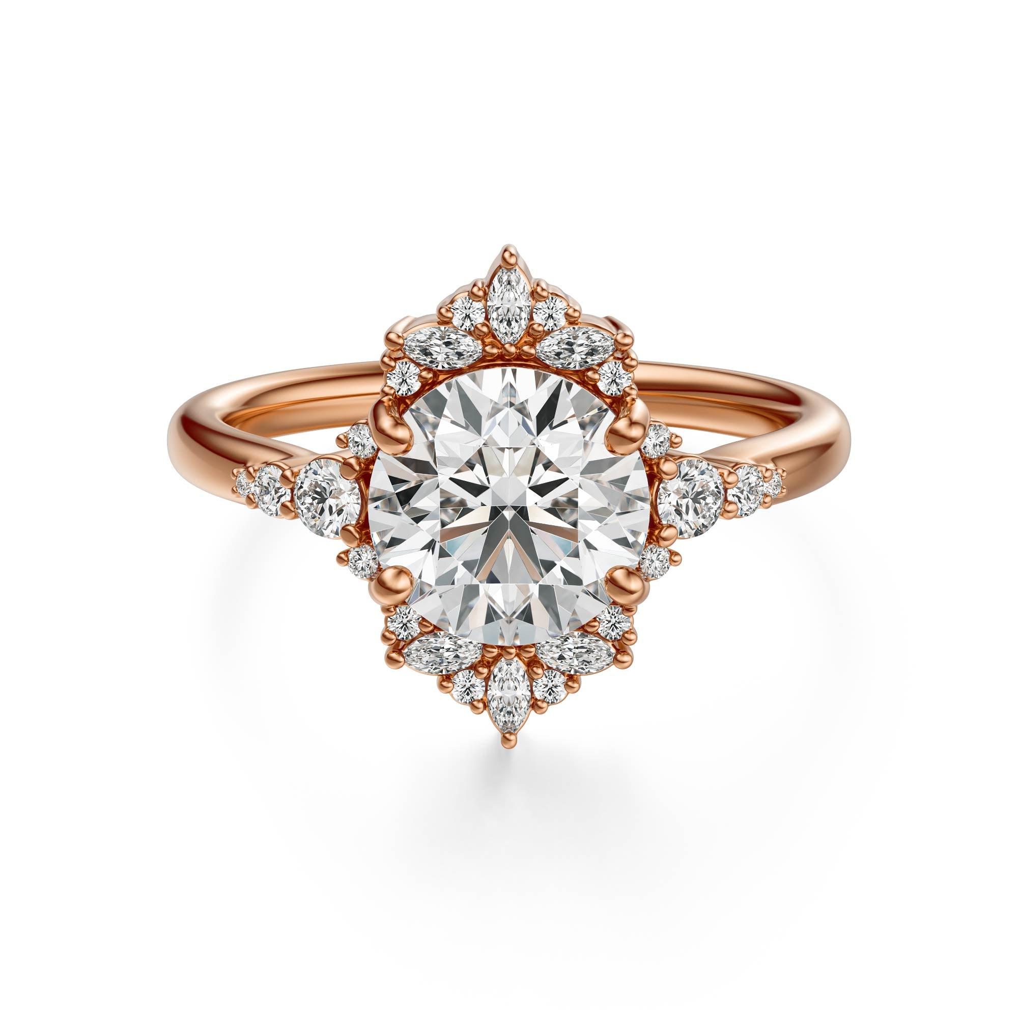 The Comtesse Ring | Round | Setting Only