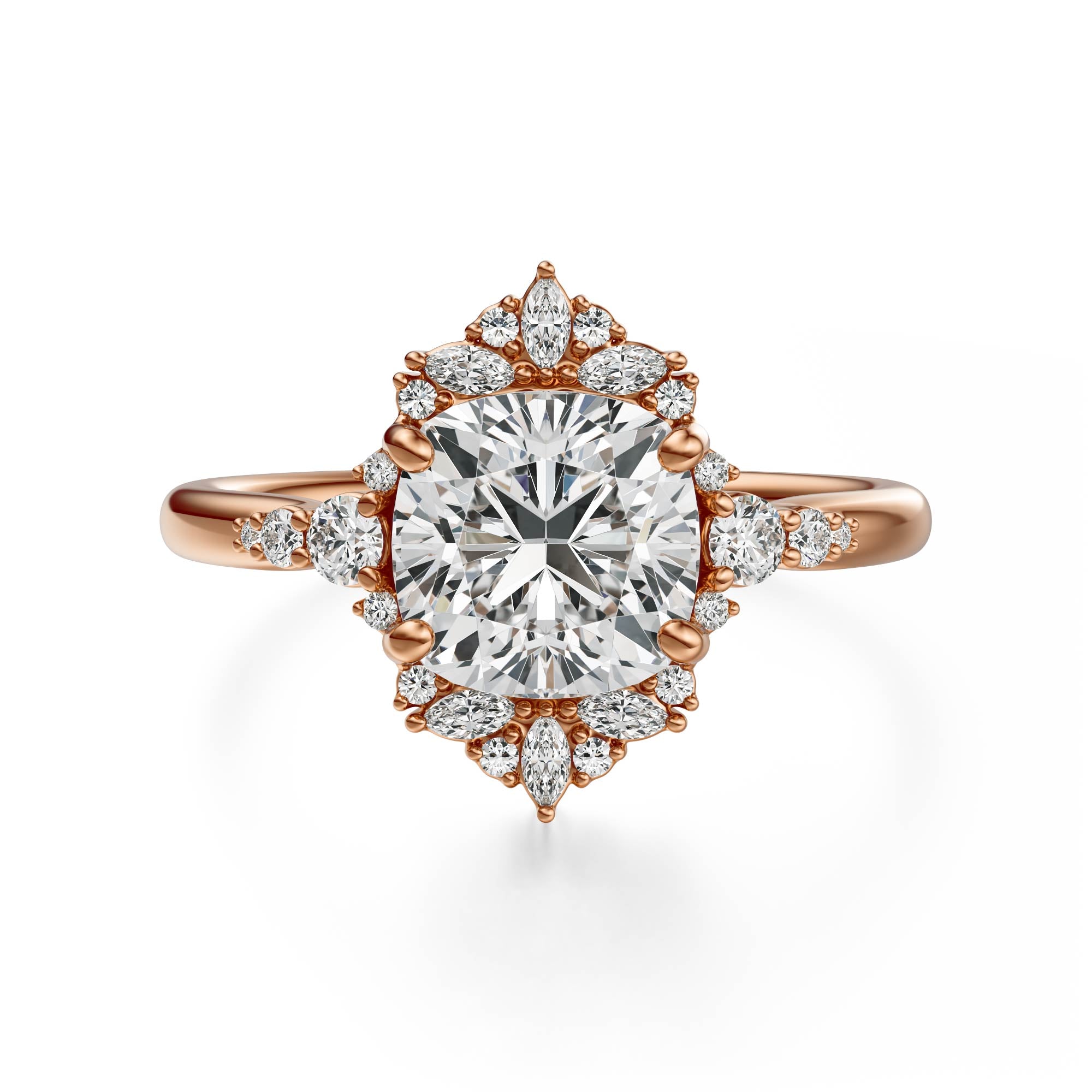 The Comtesse Ring | Cushion | Setting Only