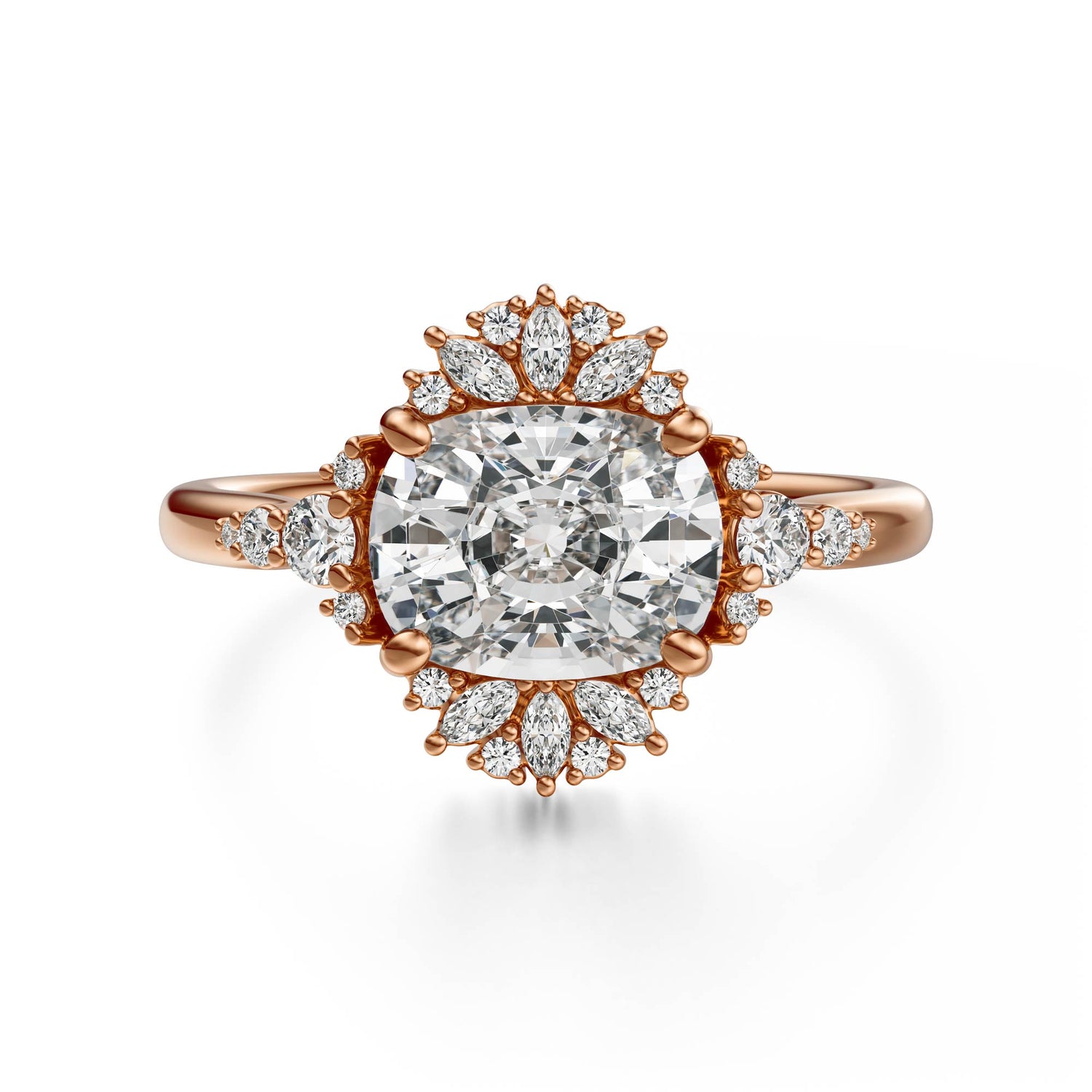 The Comtesse Ring | Elongated Cushion | Setting Only