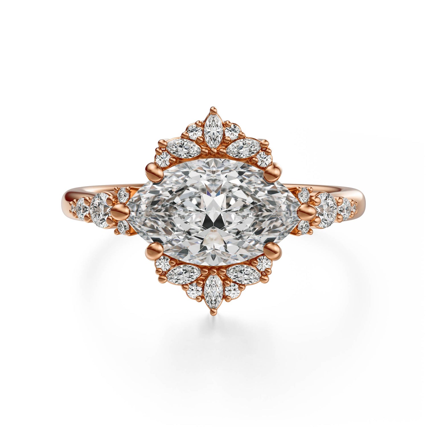 The Comtesse Ring | Marquise | Setting Only