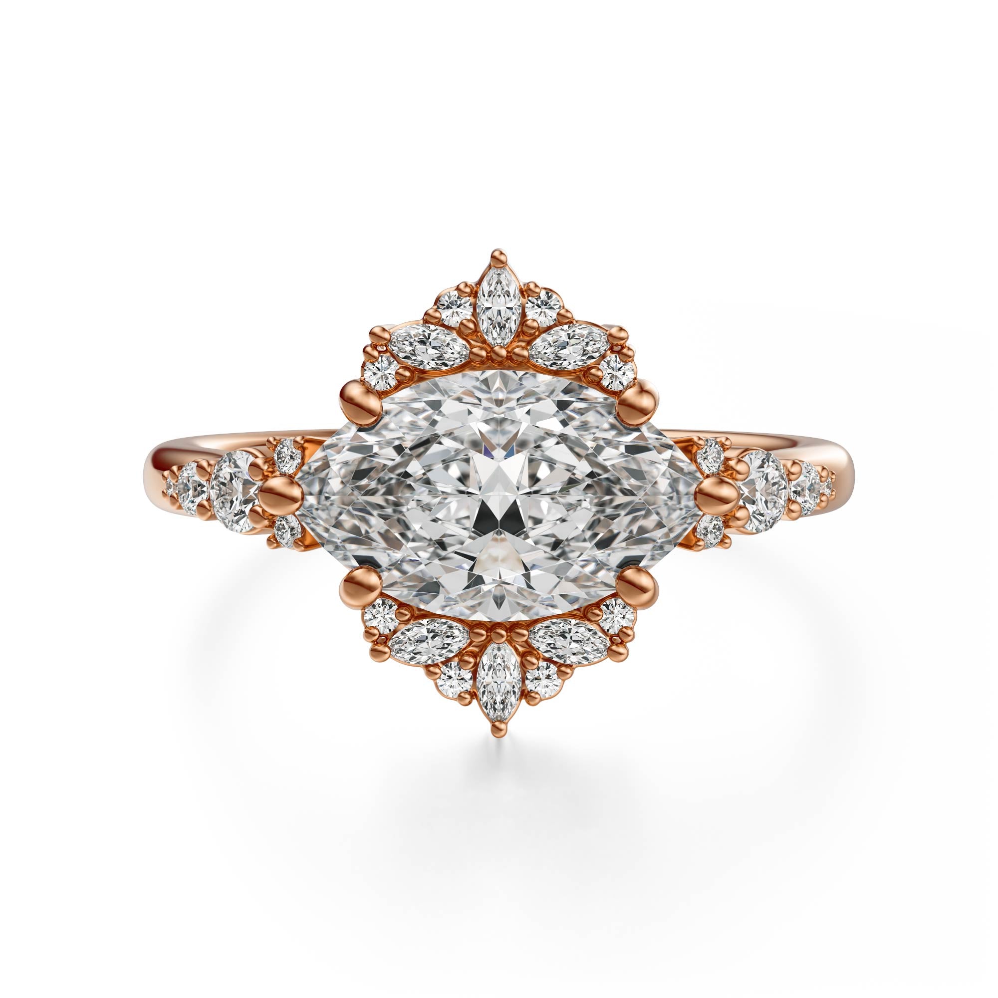 The Comtesse Ring | Marquise | Setting Only