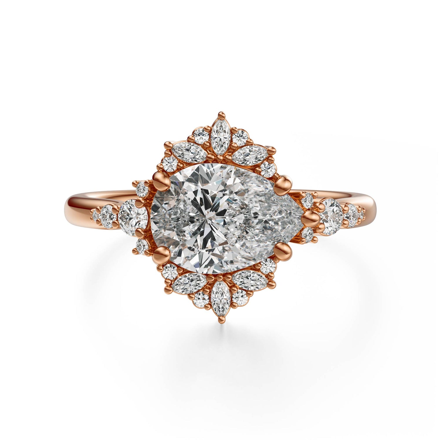 The Comtesse Ring | Pear | Setting Only
