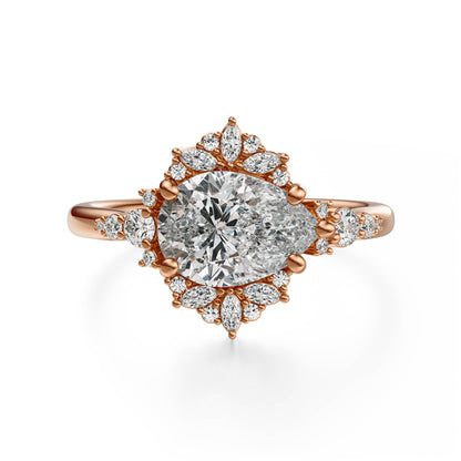 The Comtesse Ring | Pear | Setting Only