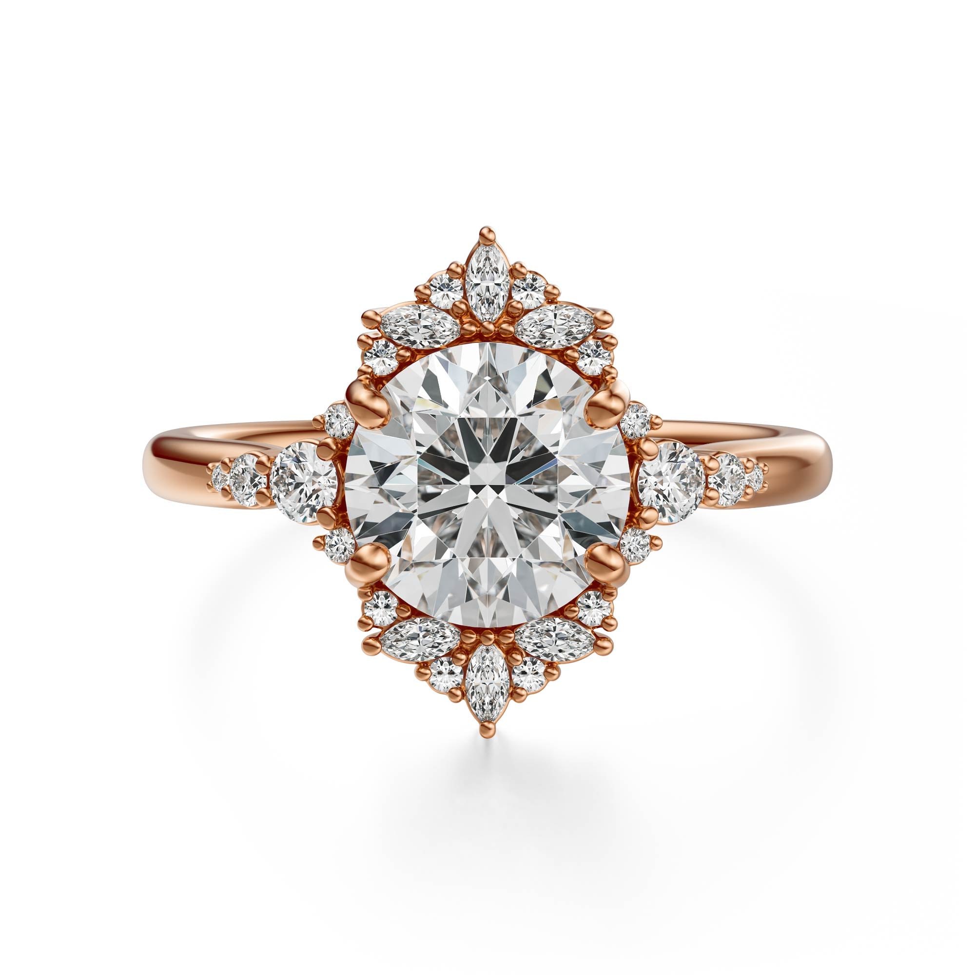 The Comtesse Ring | Round | Setting Only