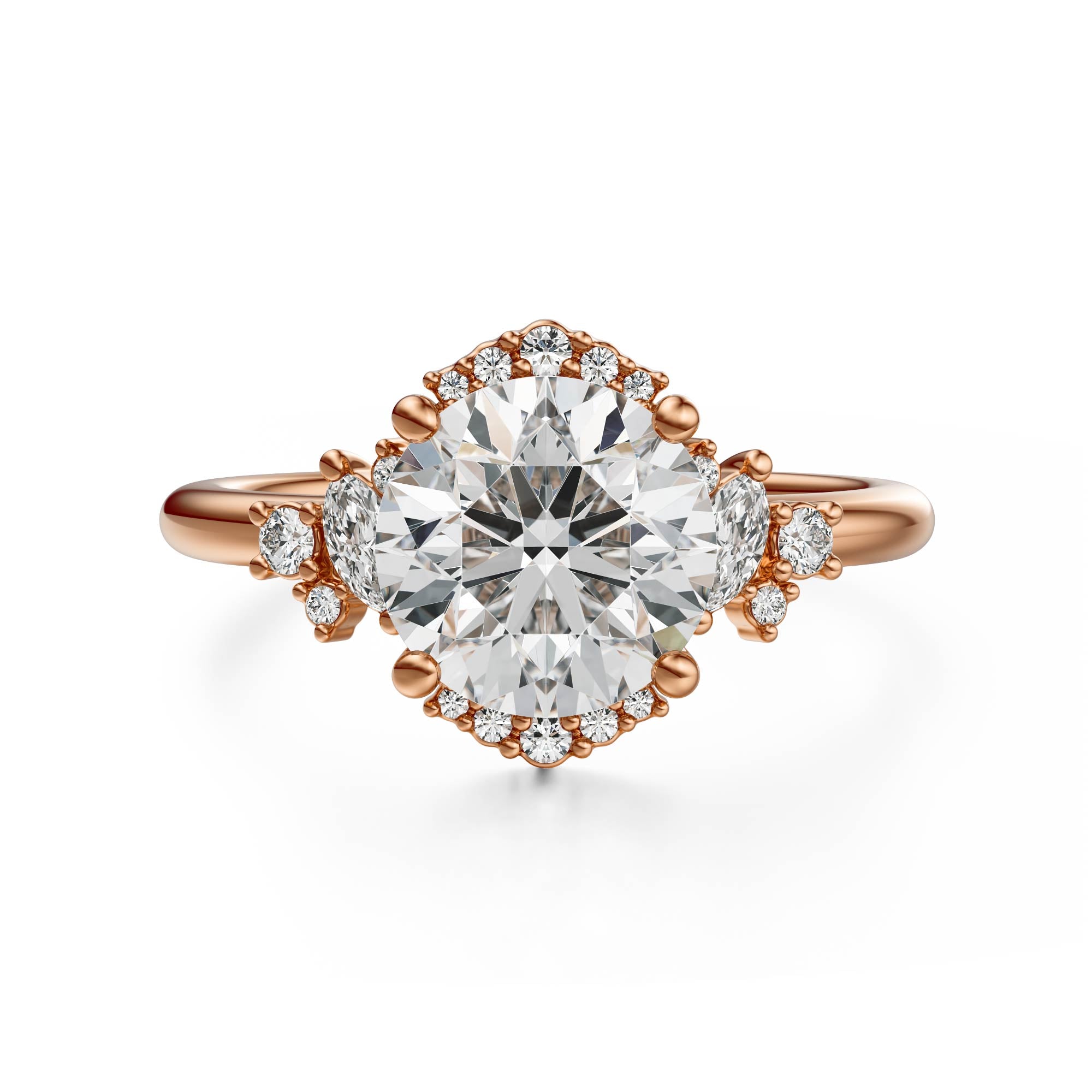 The Naevia Ring | Round | Setting Only – Lavender Creek Gems