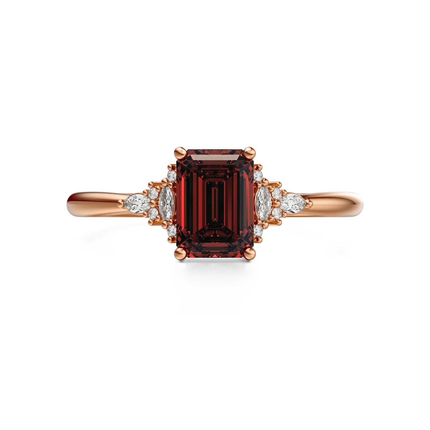 The Mini Maeve Ring | Garnet