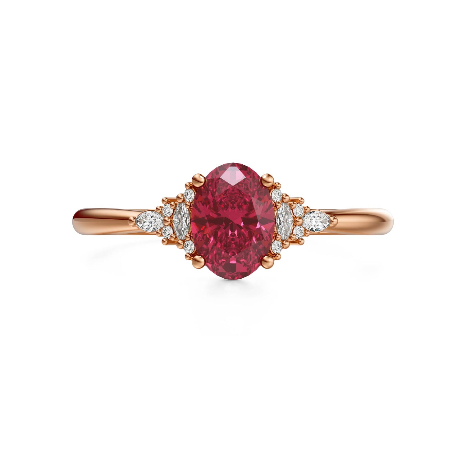 The Mini Maeve Ring | Ruby