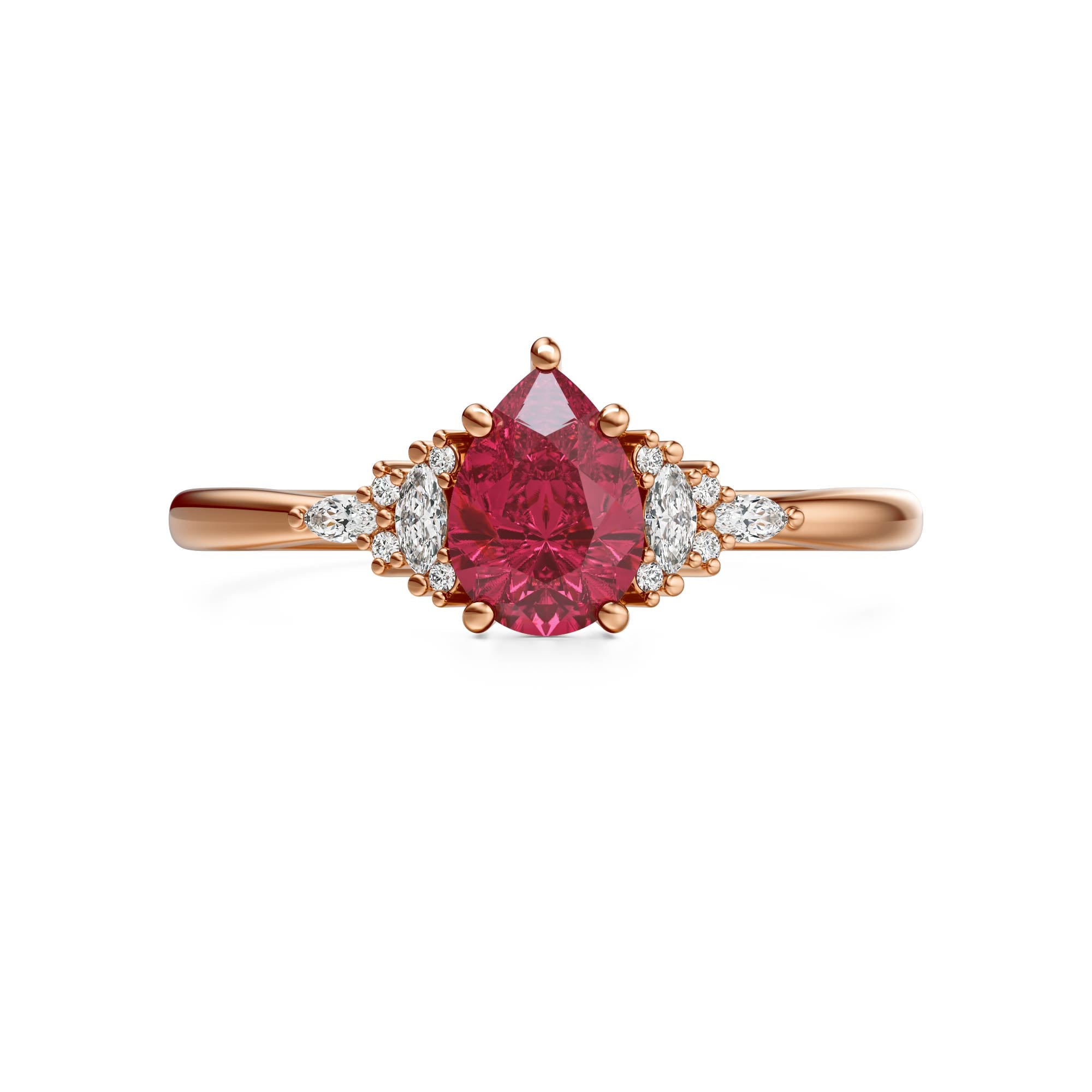 The Mini Maeve Ring | Ruby