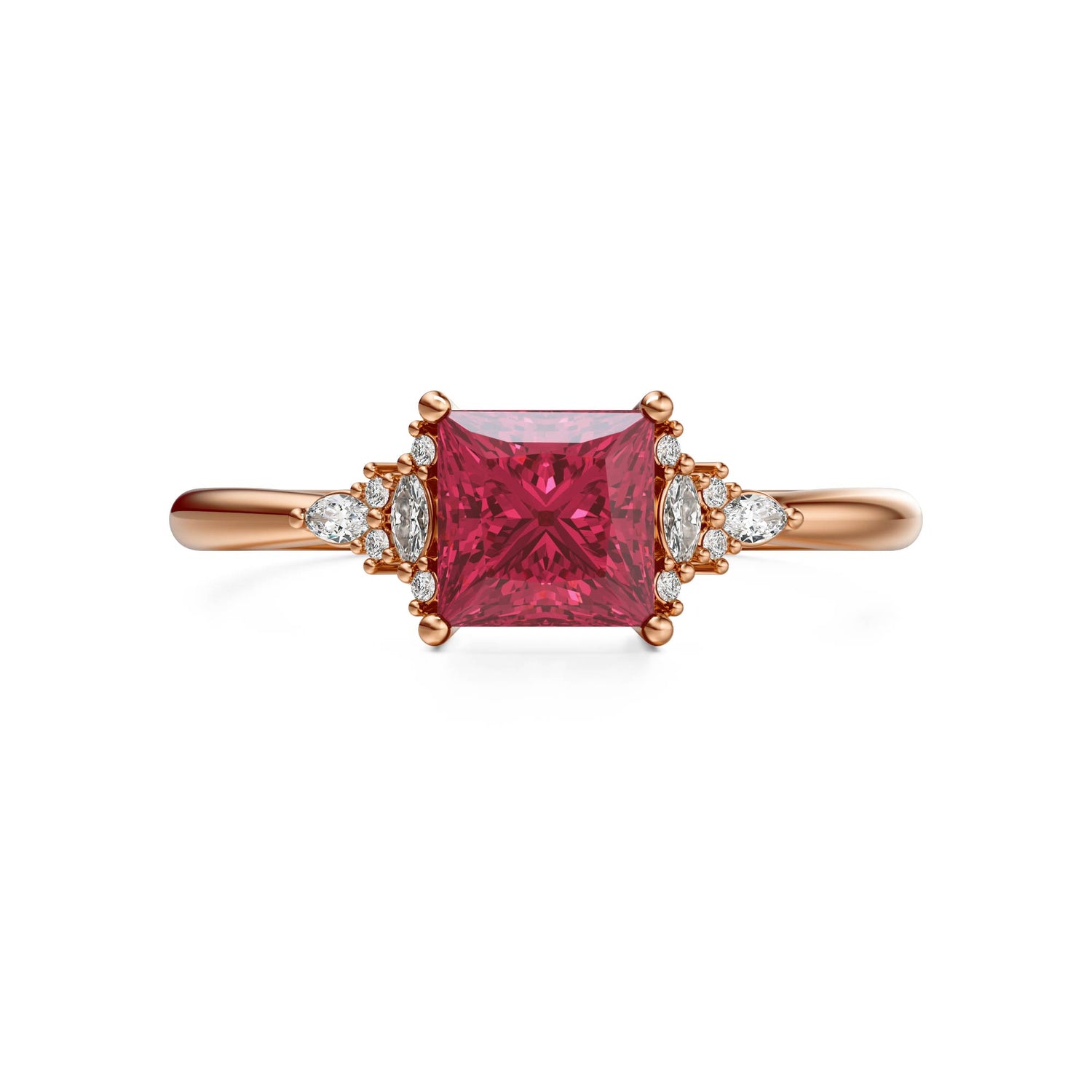 The Mini Maeve Ring | Ruby
