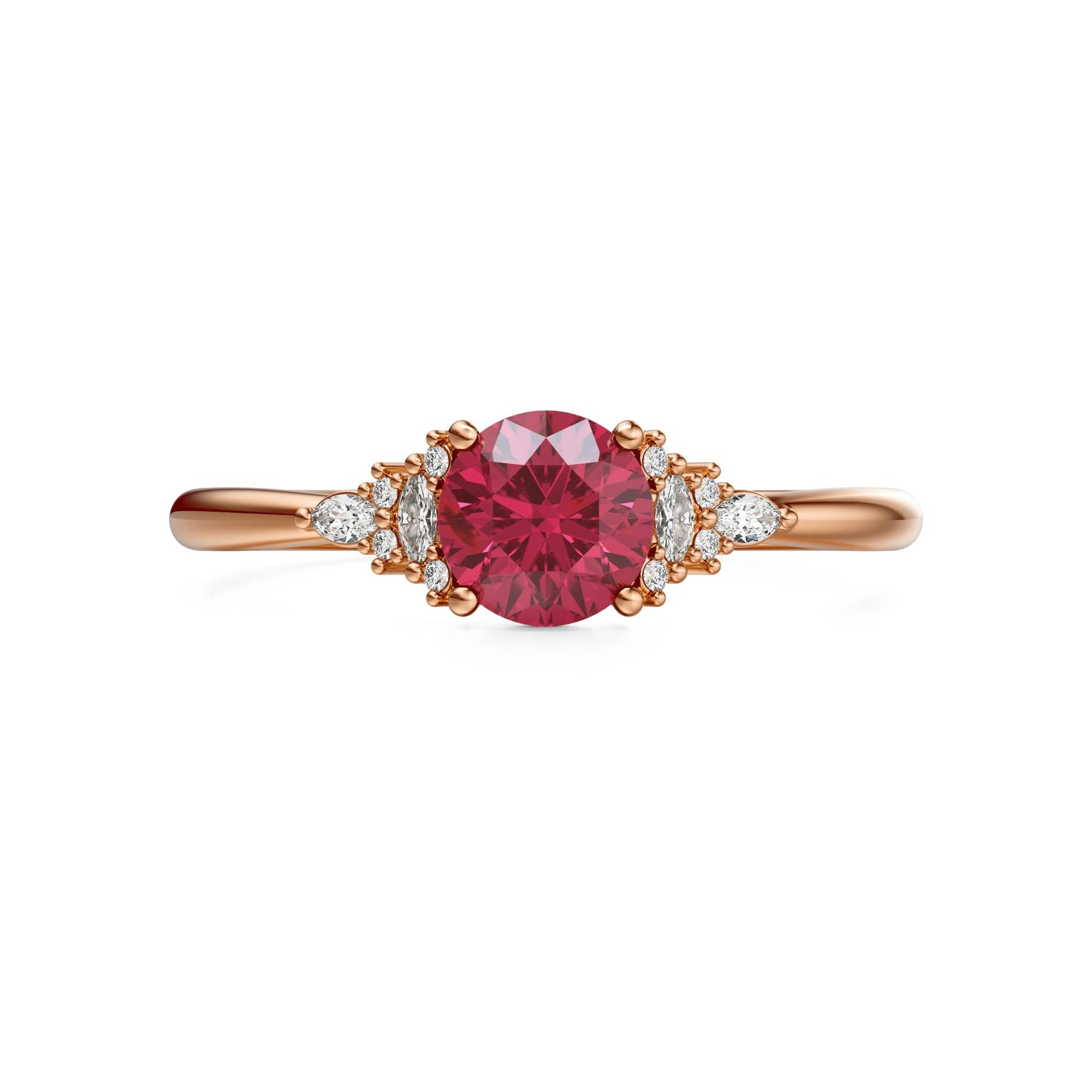 The Mini Maeve Ring | Ruby