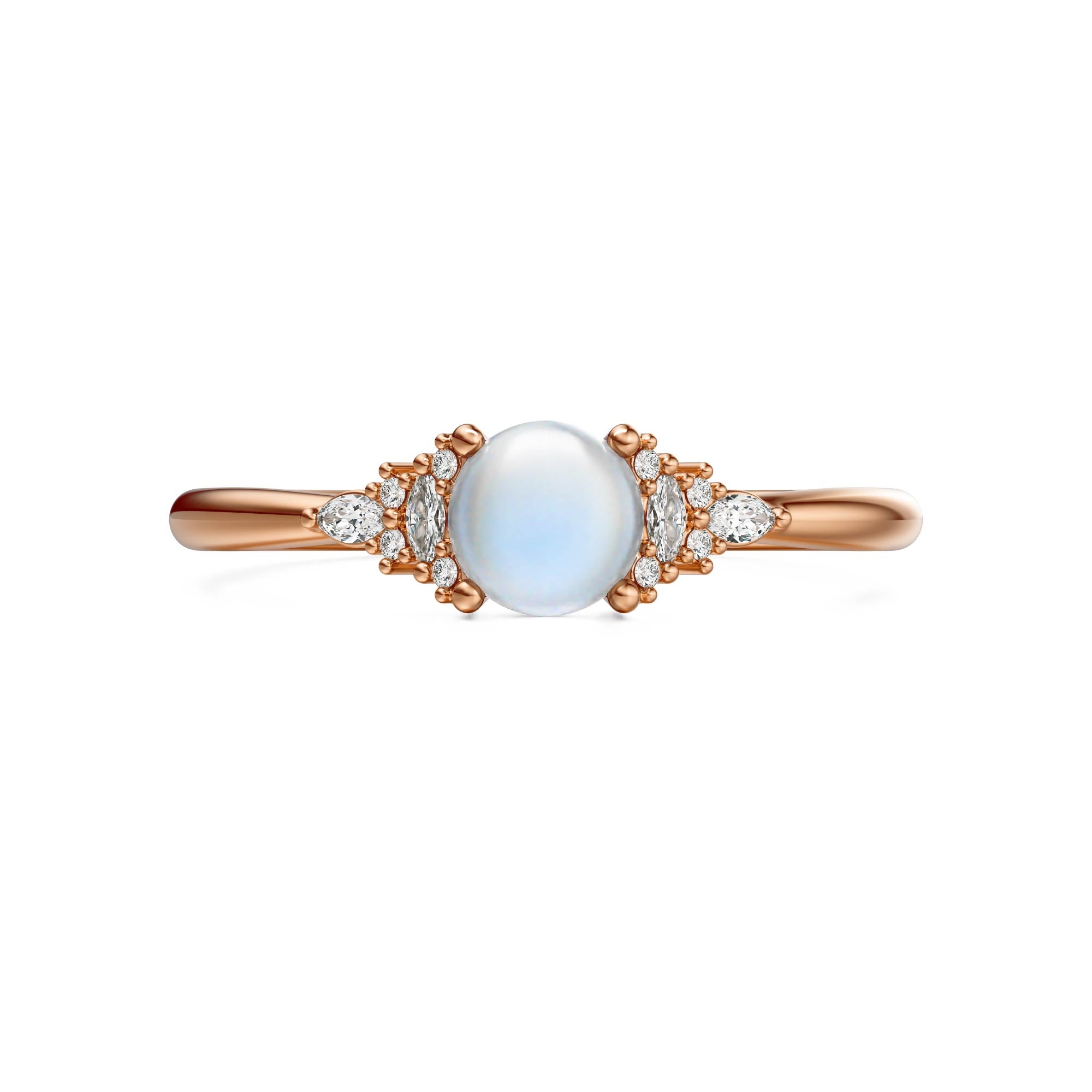 The Mini Maeve Ring | Moonstone