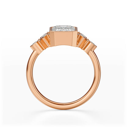 The All Bezel Maeve Ring | Emerald Cut