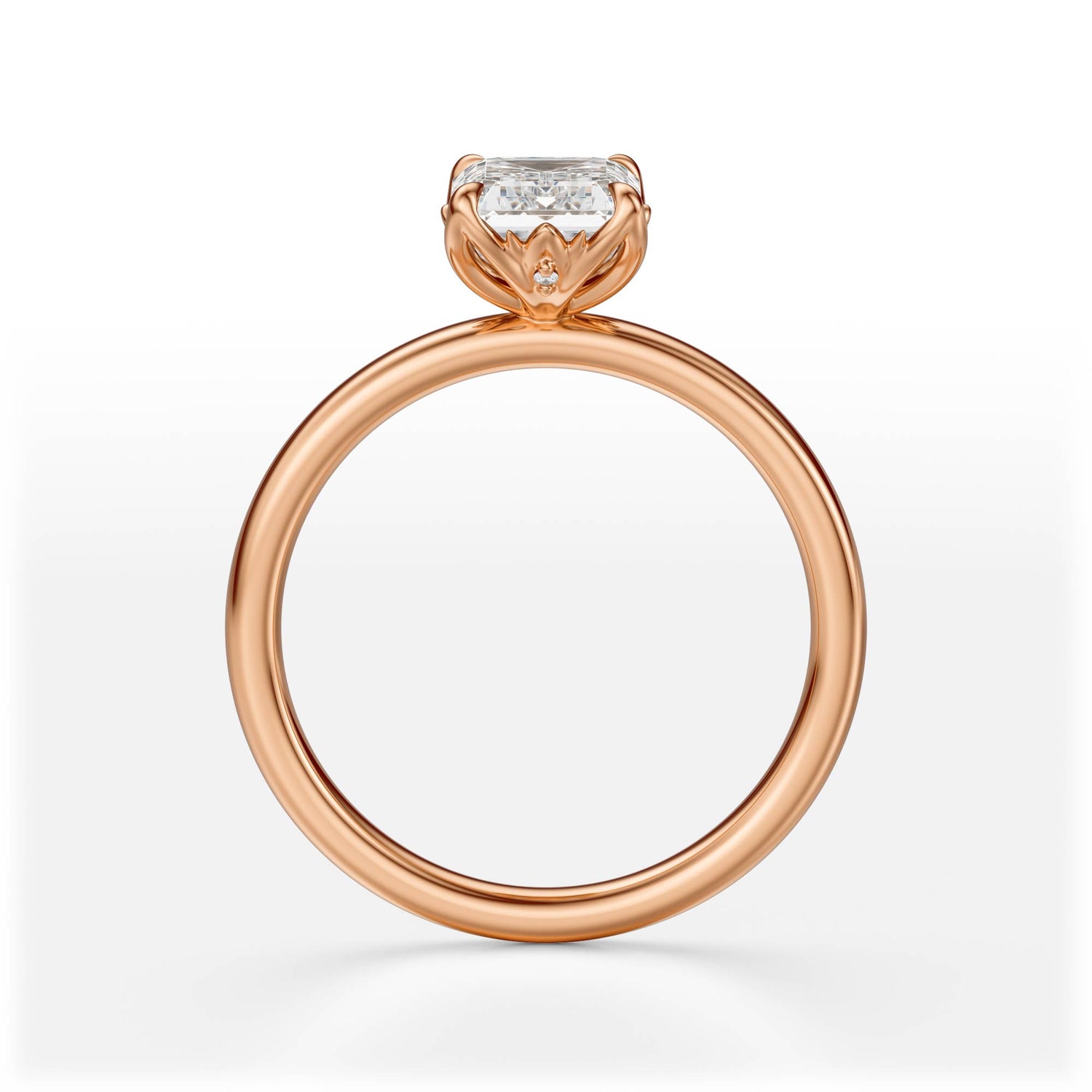 The Secret Garden Ring | Emerald Cut | Setting Only