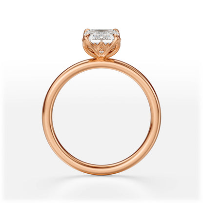The Secret Garden Ring | Emerald Cut | Setting Only
