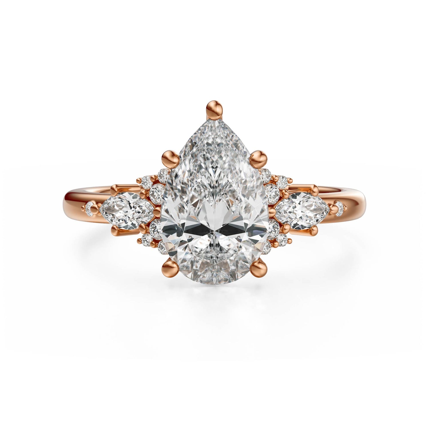 The Ascendant Ring | Pear - Lavender Creek Gems 