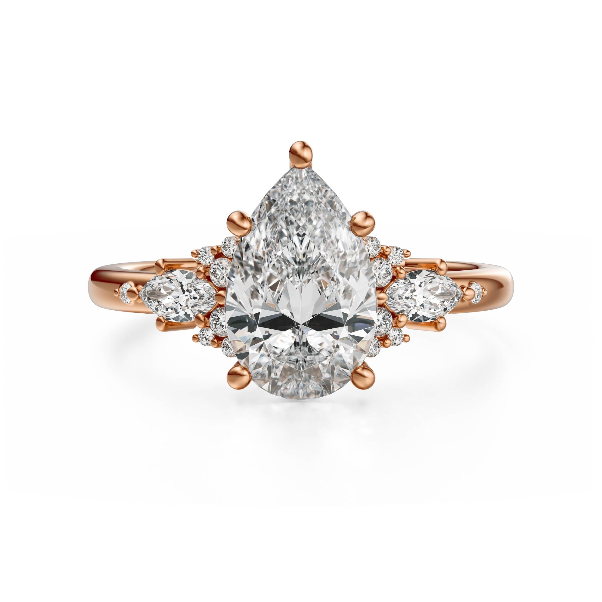 The Ascendant Ring | Pear - Lavender Creek Gems 