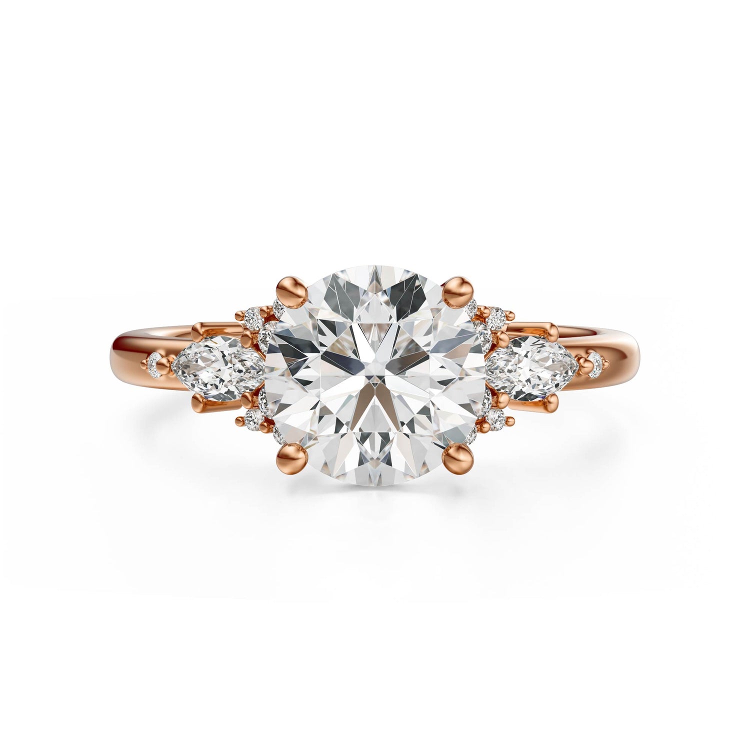 The Ascendant Ring | Round | Setting Only - Lavender Creek Gems 