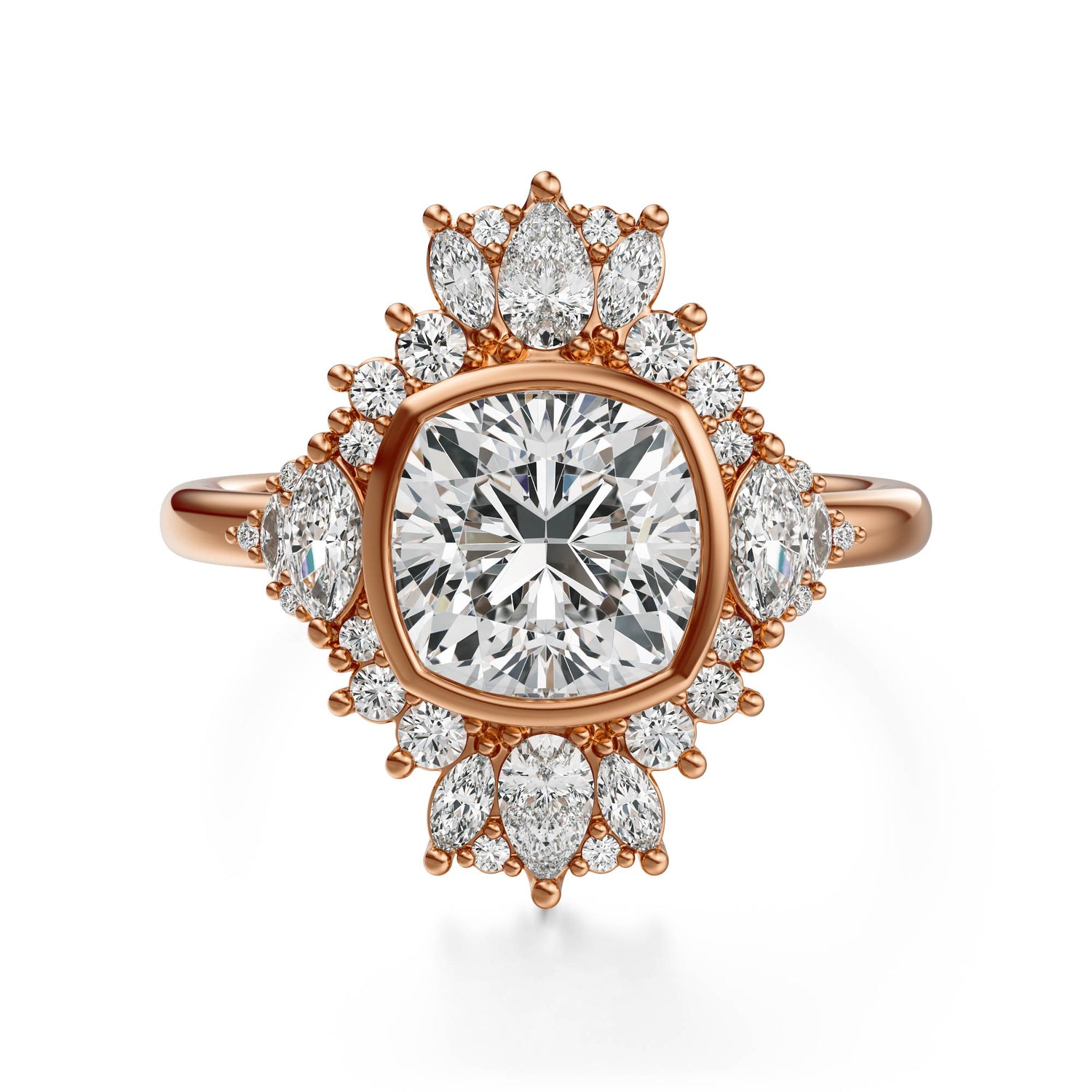 The Ethereal Ring | Cushion | Setting Only