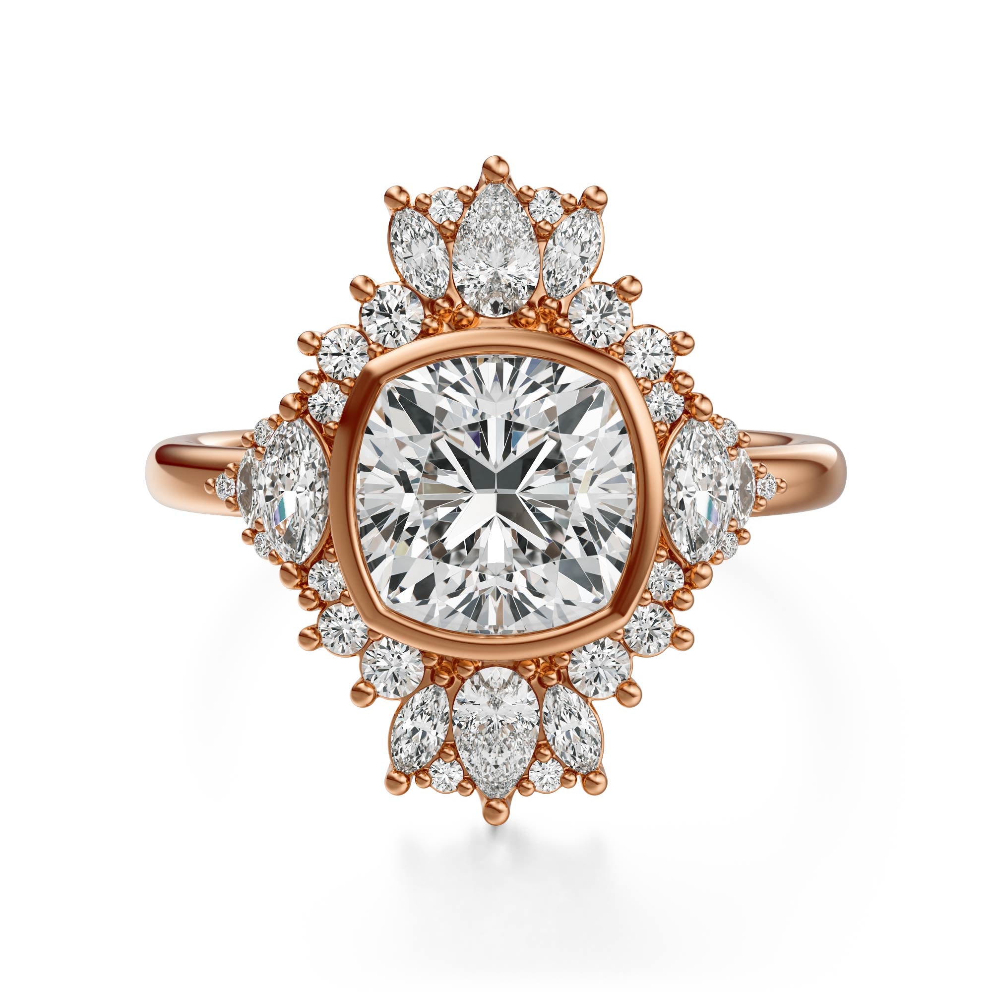 The Ethereal Ring | Cushion | Setting Only