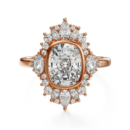 The Ethereal Ring | Elongated Cushion | Setting Only