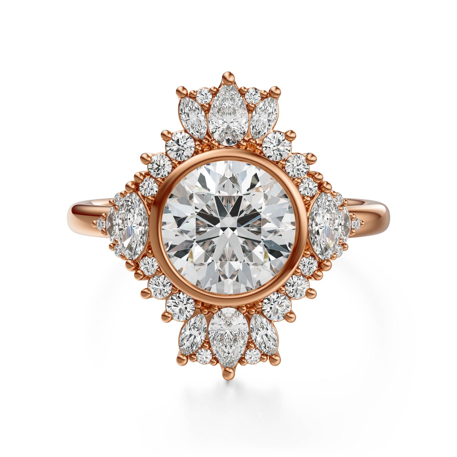 The Ethereal Ring | Round | Setting Only