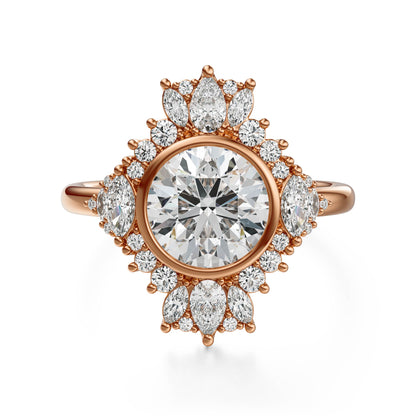 The Ethereal Ring | Round | Setting Only