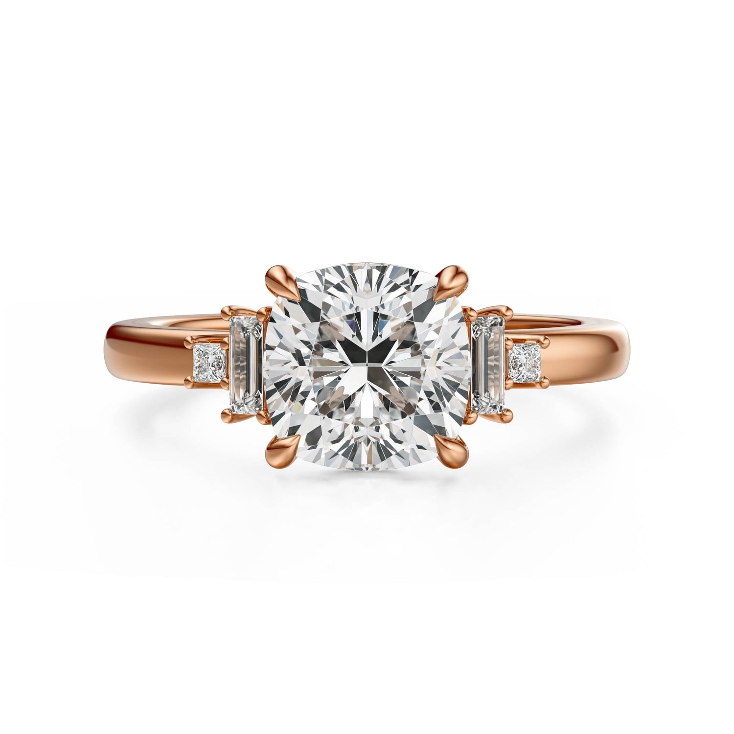 The Elevated Mira Ring | Cushion | Setting Only