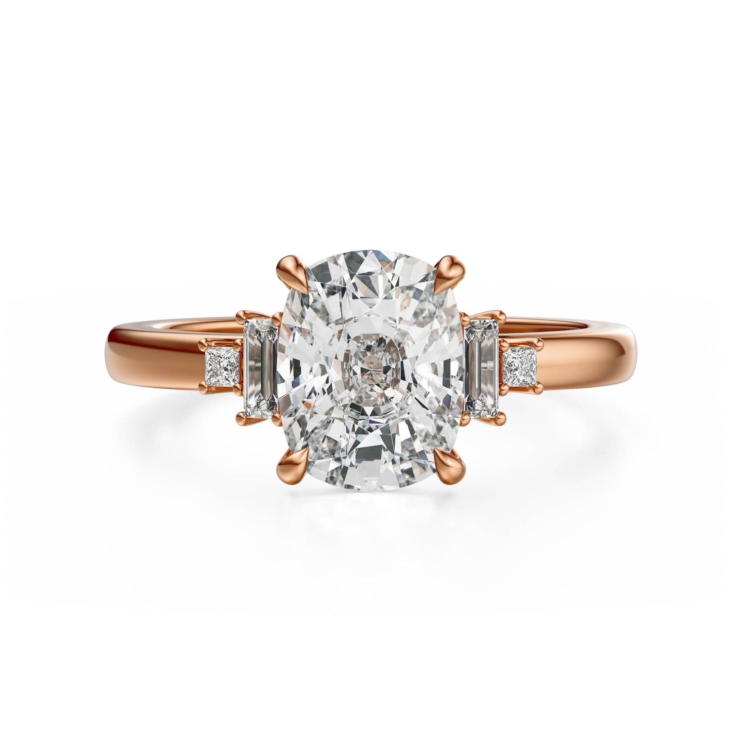 The Elevated Mira Ring | Elongated Cushion | Setting Only