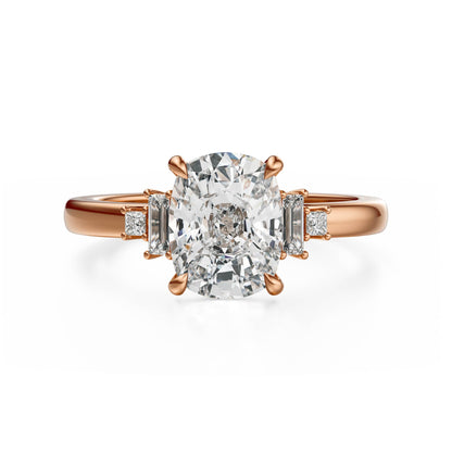 The Elevated Mira Ring | Elongated Cushion | Setting Only