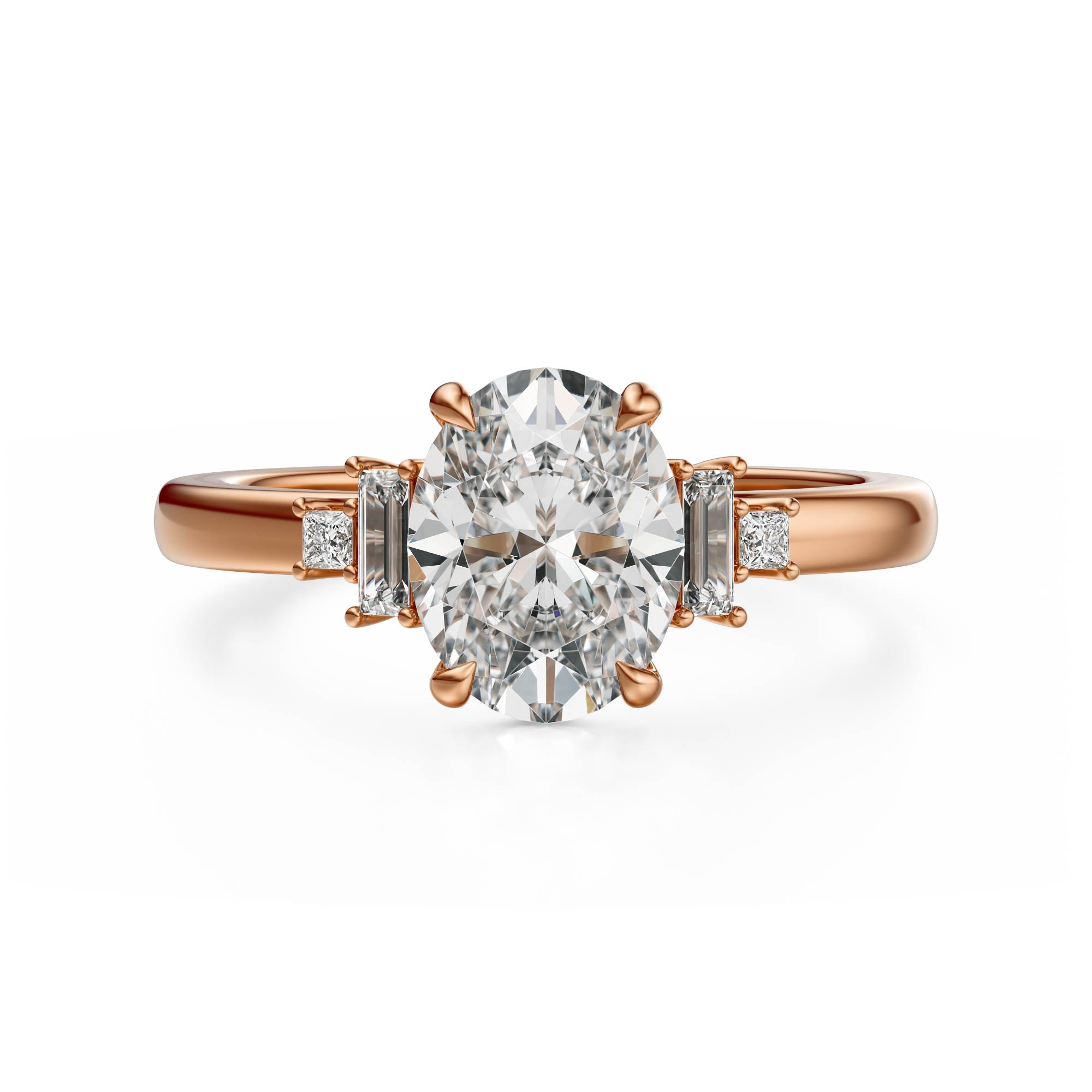 The Elevated Mira Ring | Oval | Setting Only