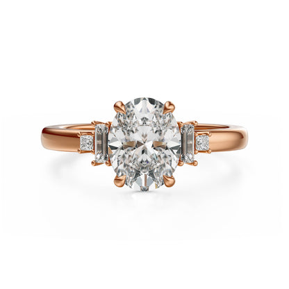 The Elevated Mira Ring | Oval | Setting Only