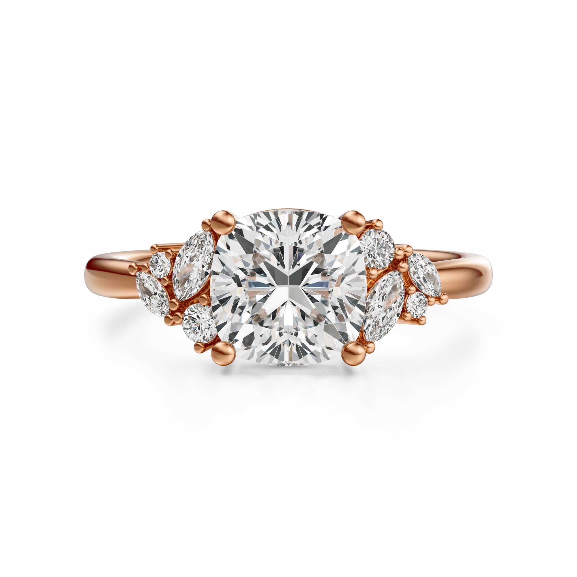 The Laurel Ring | Cushion | Setting Only