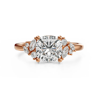 The Laurel Ring | Cushion | Setting Only