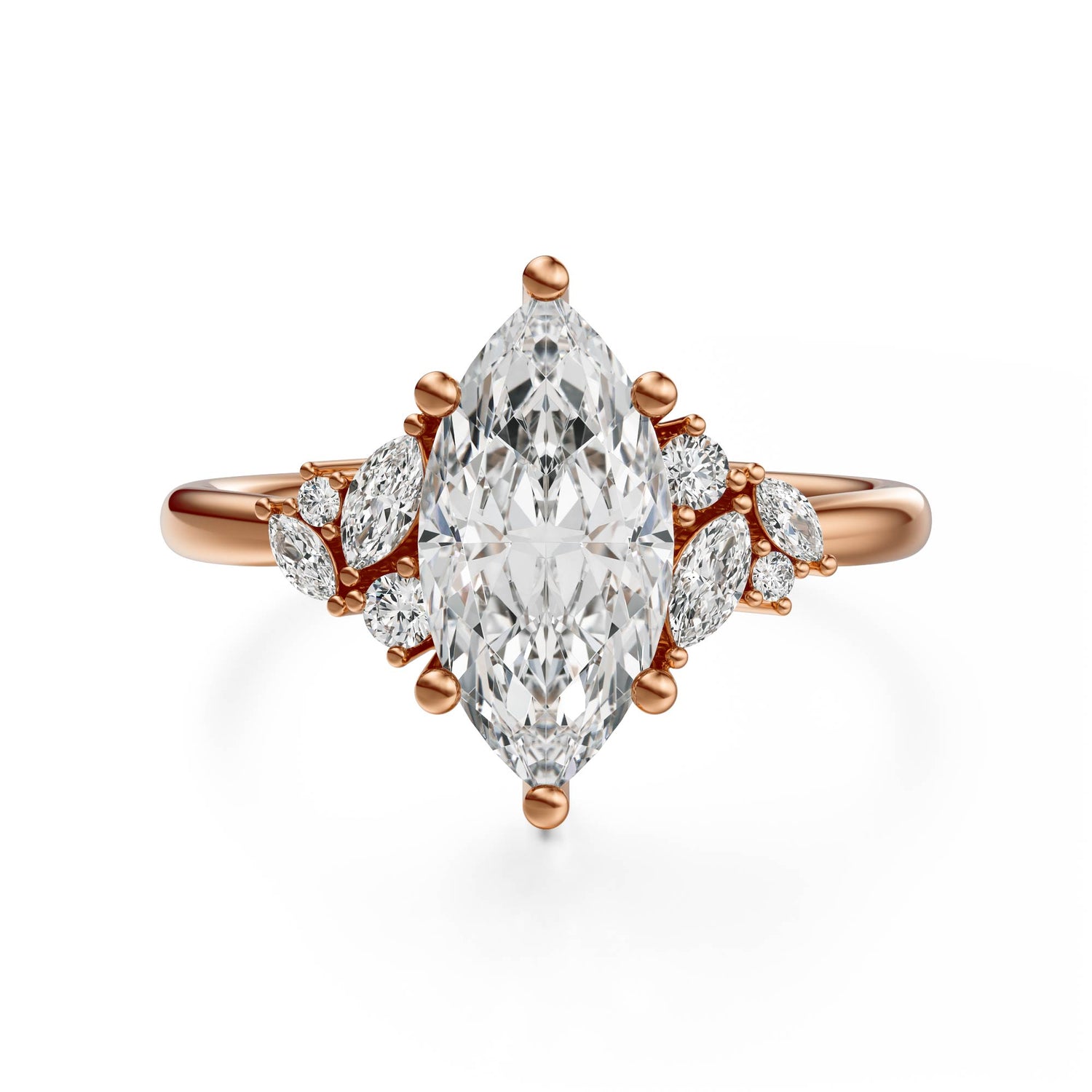 The Laurel Ring | Marquise | Setting Only