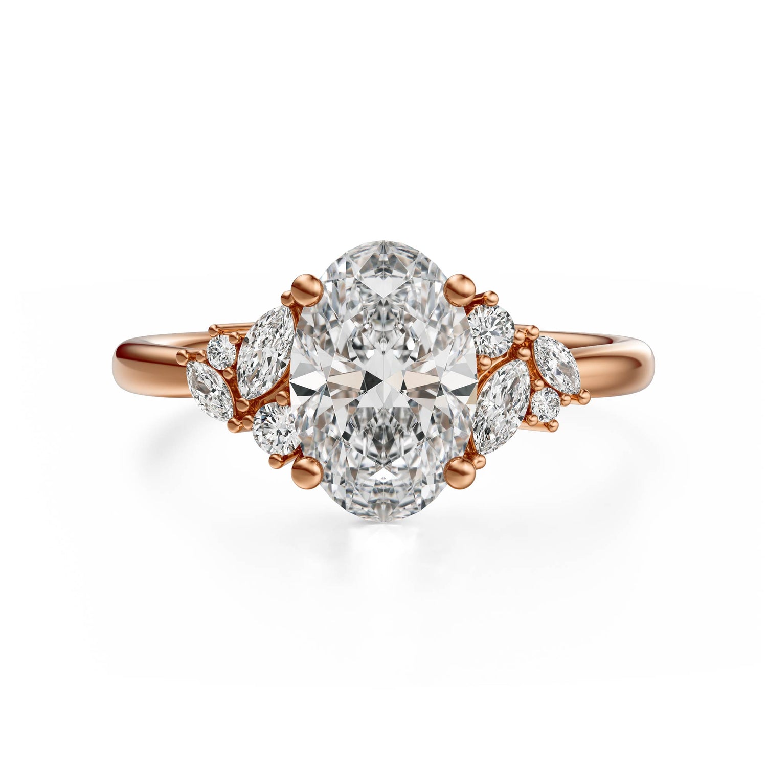 The Laurel Ring | Oval | Setting Only